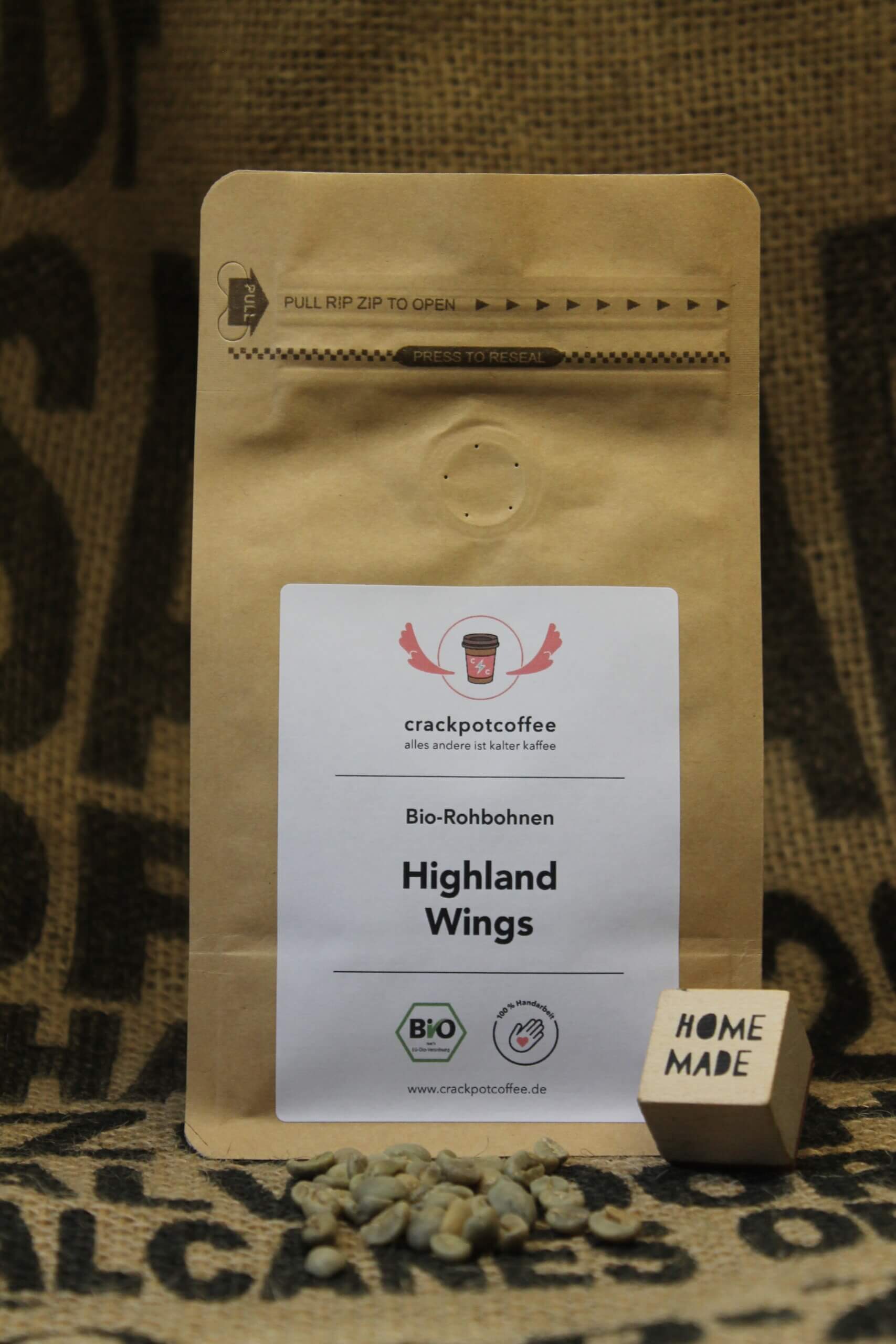 Highland Wings (Bio-Rohbohnen)