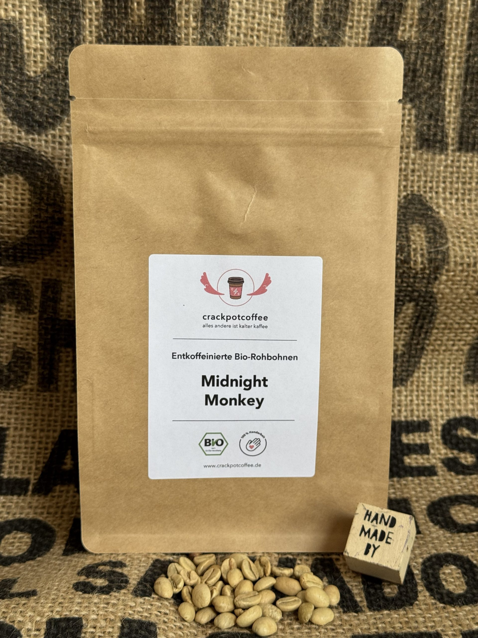 Midnight Monkey (Entkoffeinierte Bio-Rohbohnen)